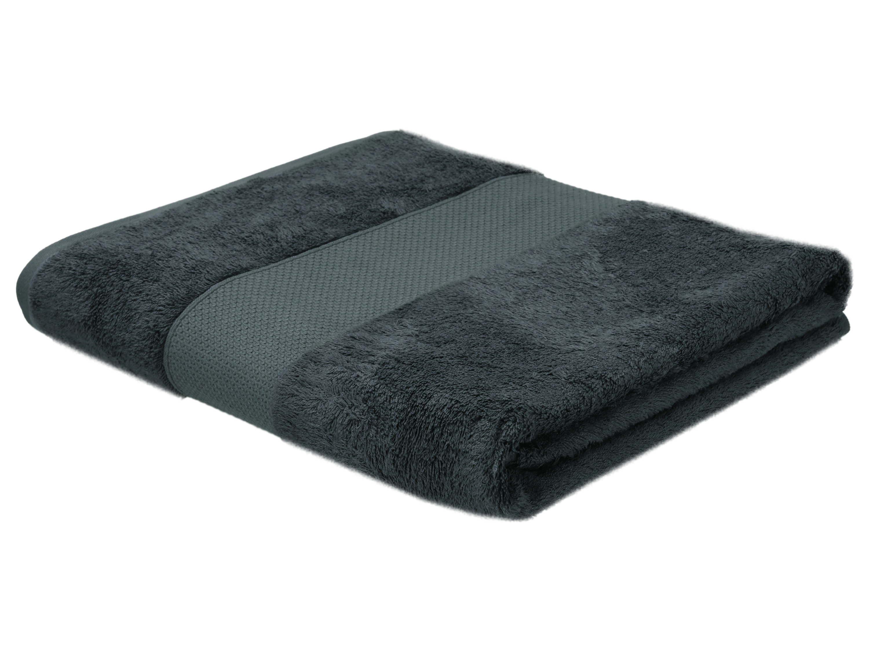 LIVARNO® Luksusowy ręcznik kąpielowy z bawełny i wiskozy bambusowej, 100 x 150 cm (ciemnoniebieski)