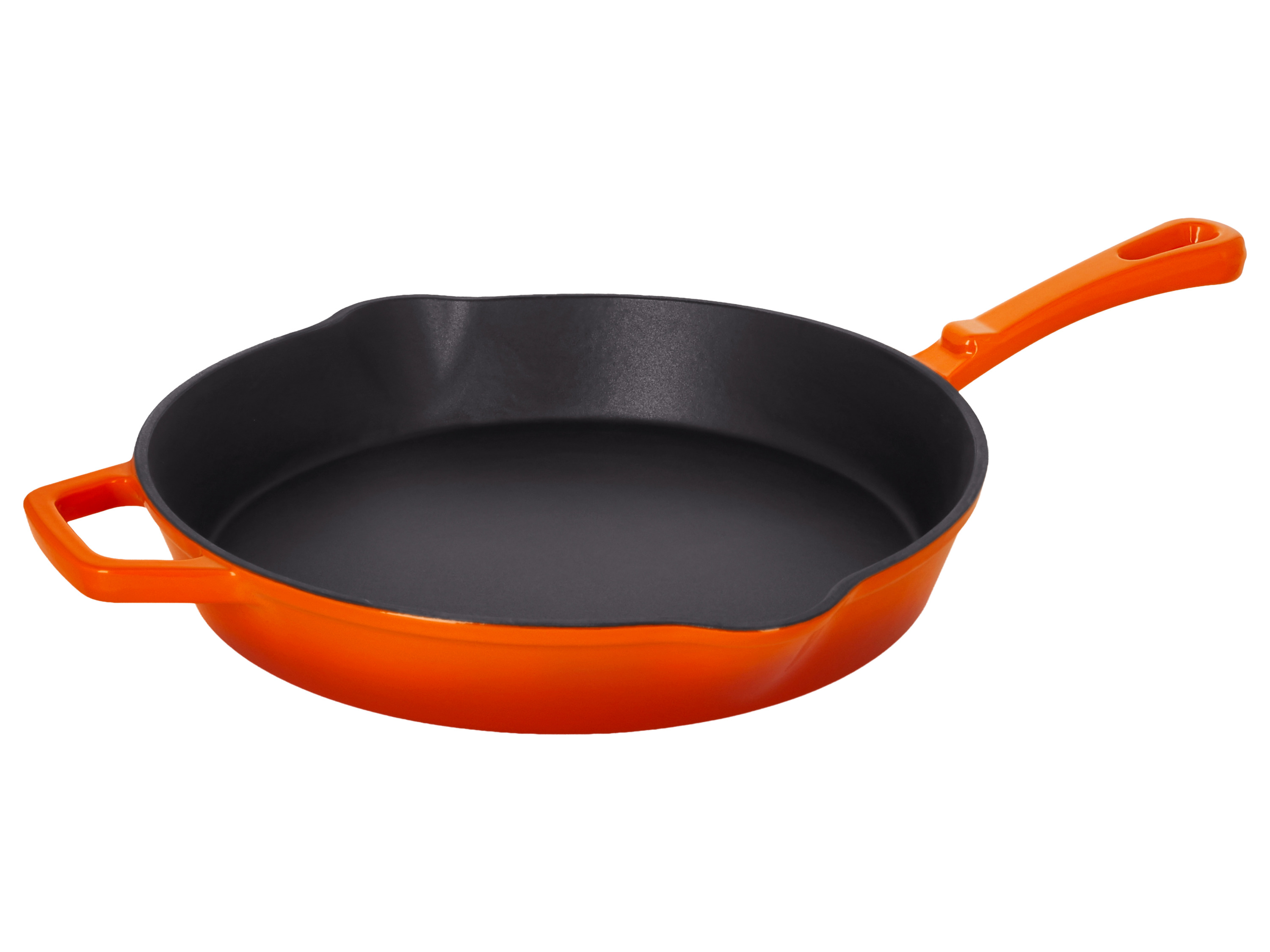 SILVERCREST® Patelnia żeliwna, Ø 30 cm (pomarańczowy)