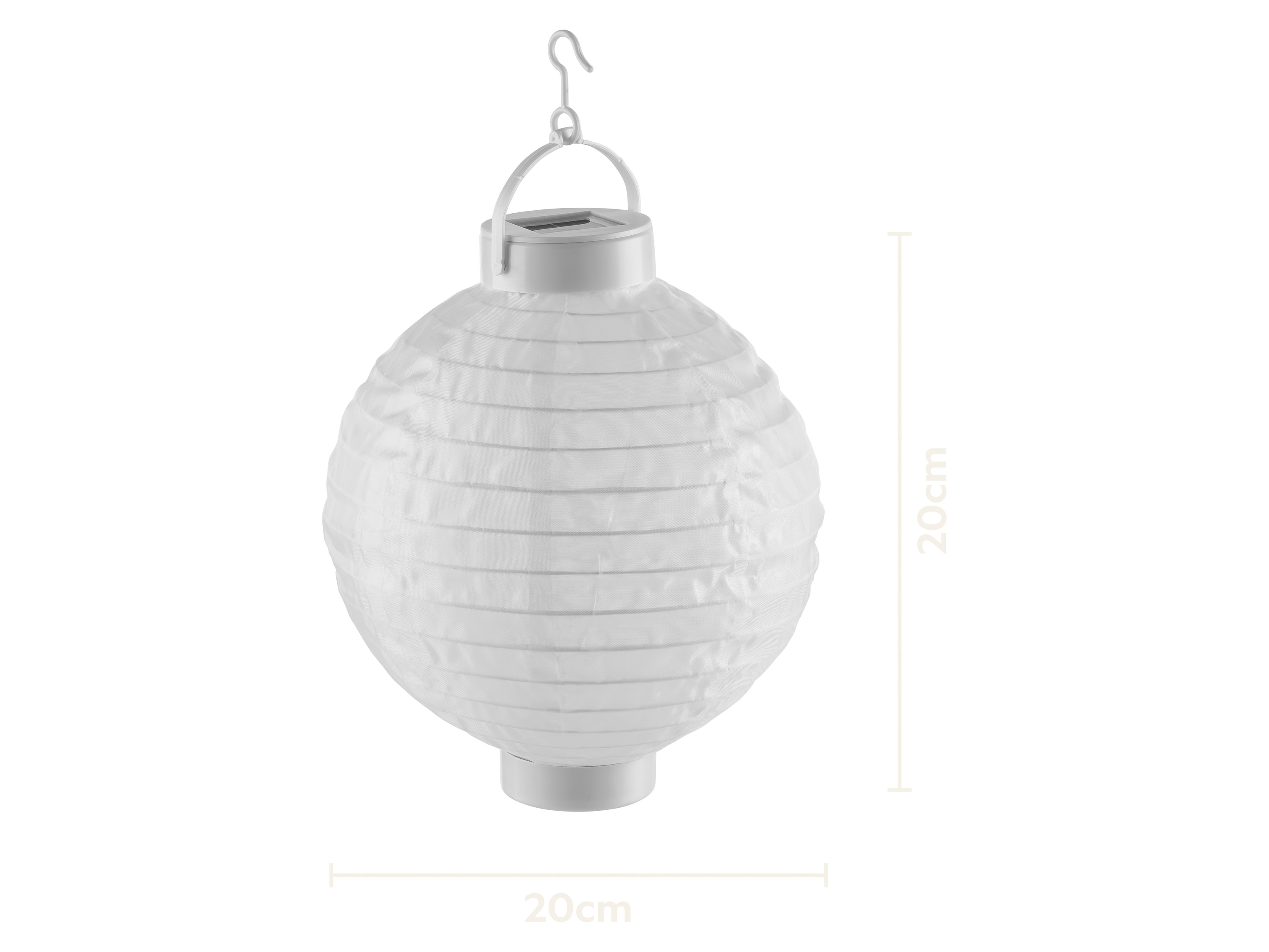 LIVARNO® Lampion solarny LED (okrągły/biały)