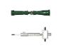 Zielone narzędzie ogrodnicze z uchwytem i klucz rurowy z rozmiarami.