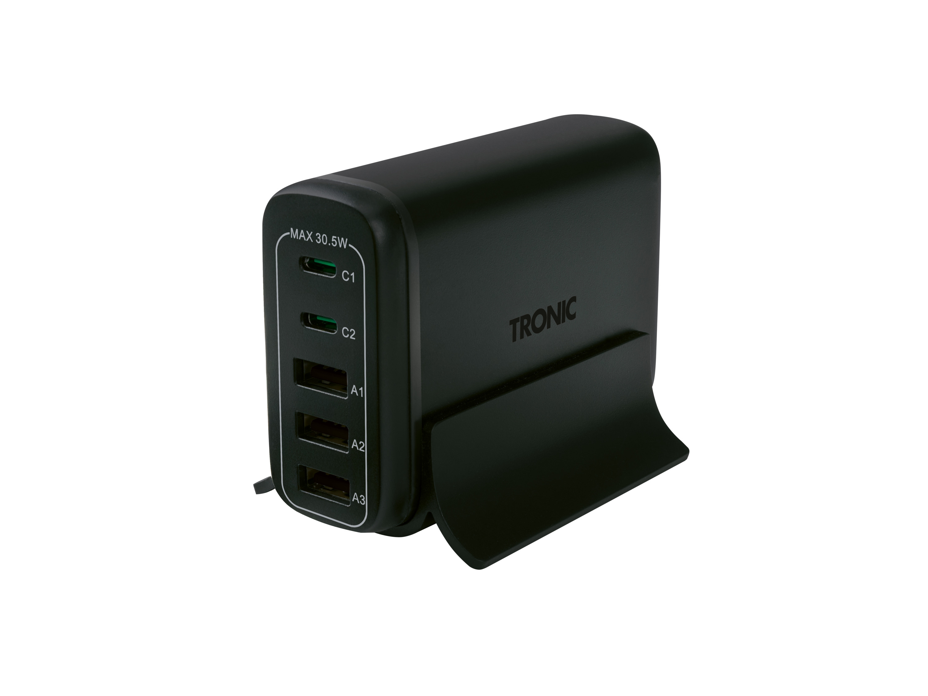 TRONIC® Stacja USB do ładowania, TUCSAC A1 (Czarny)