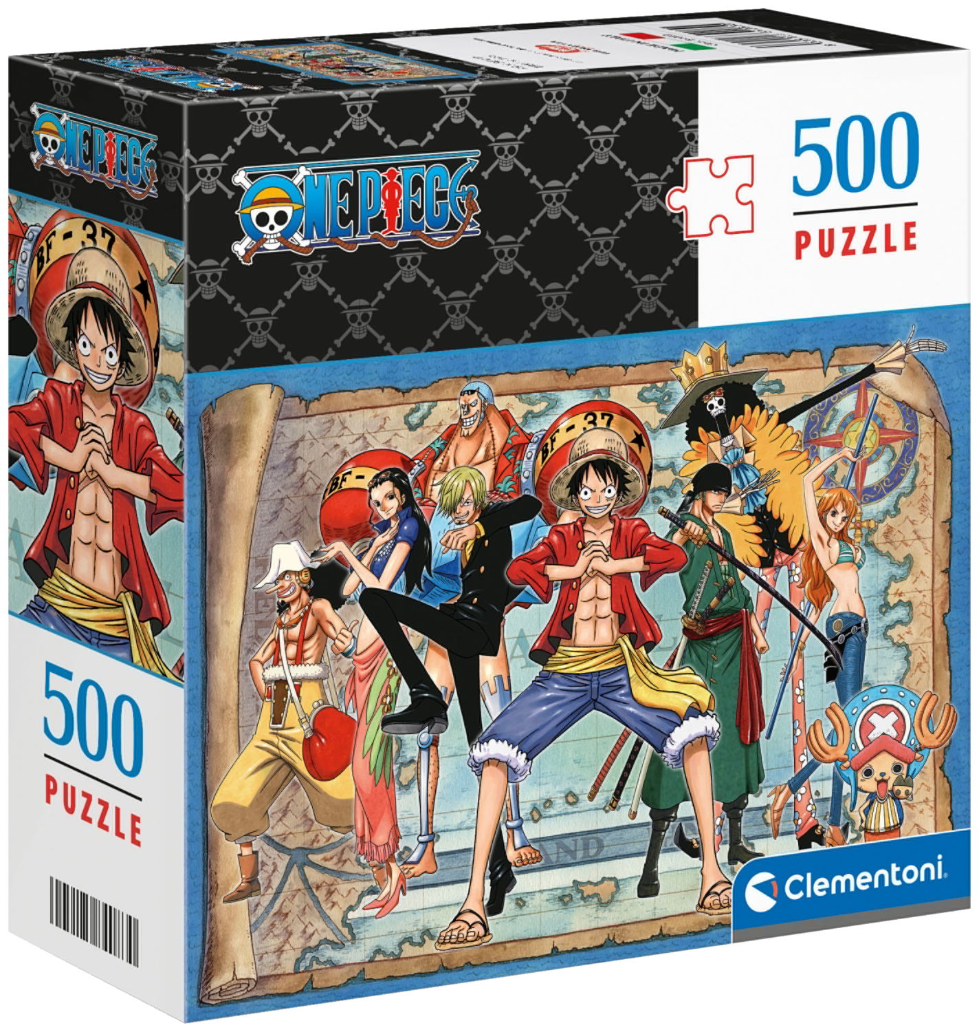 CLEMENTONI Zestaw puzzli Dragon Ball lub One Piece (One Piece – Spotkanie)