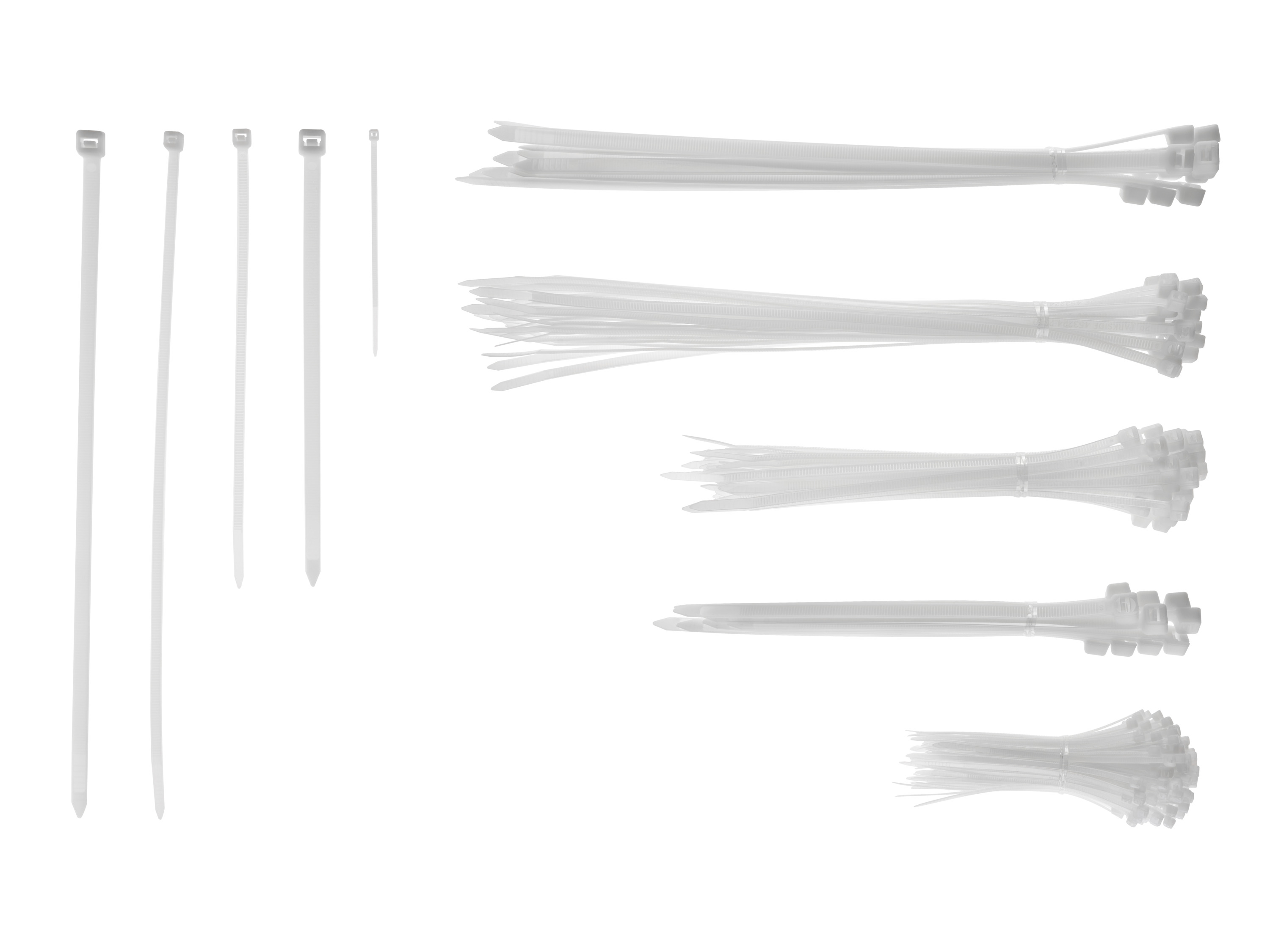 PARKSIDE® Zestaw opasek zaciskowych, 251 sztuk (biała)