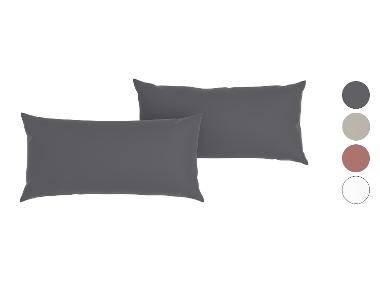 LIVARNO home Muślinowe poszewki na poduszki z bawełny, 40 x 80 cm