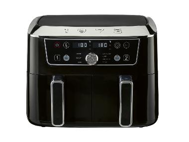 SILVERCREST® Dwustrefowa frytkownica beztłuszczowa airfryer, 2600 W