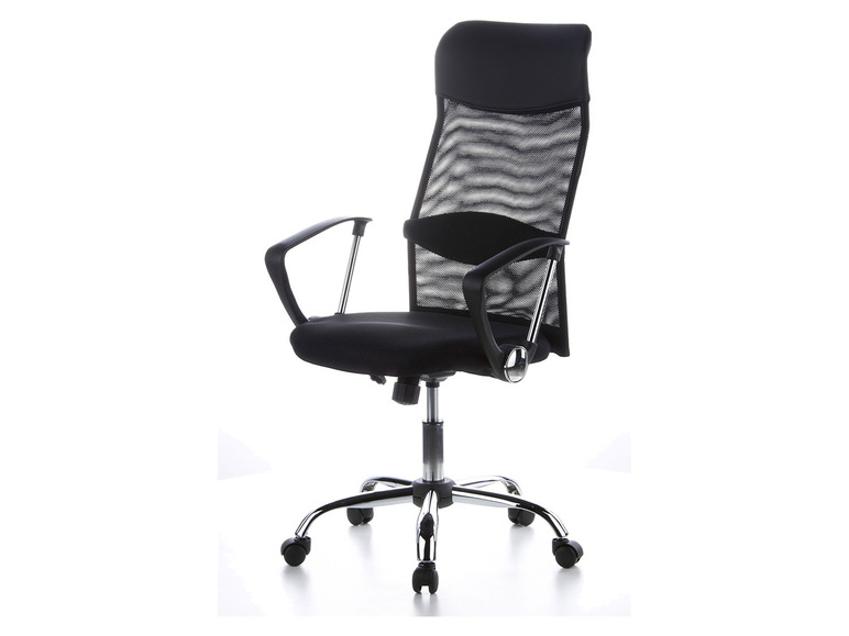 Pełny ekran: hjh OFFICE Krzesło biurowe obrotowe z podłokietnikami ARIA HIGH, czarne - zdjęcie 11