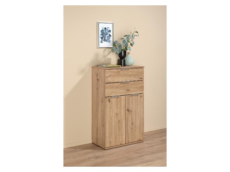 Komoda dwudrzwiowa z 2 szufladami, imitacja dębu Artisan