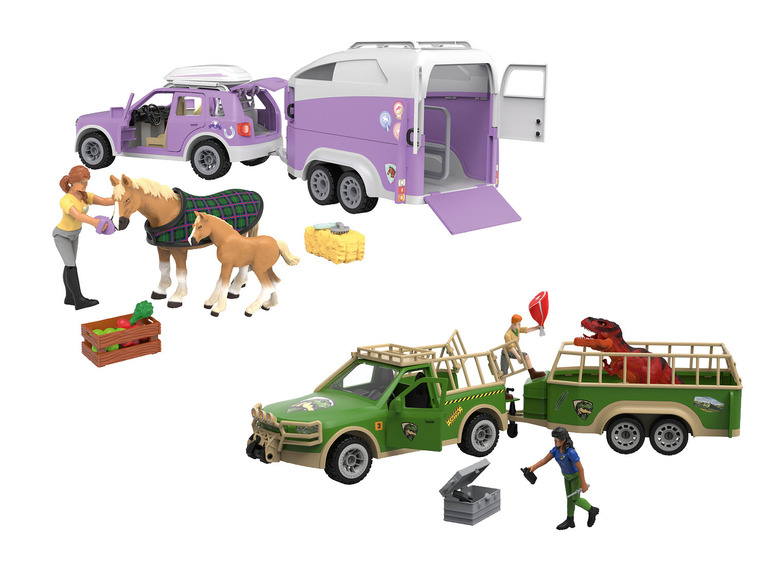 Pełny ekran: Playtive Zestaw L Samochód z przyczepą Animal Adventures - zdjęcie 1
