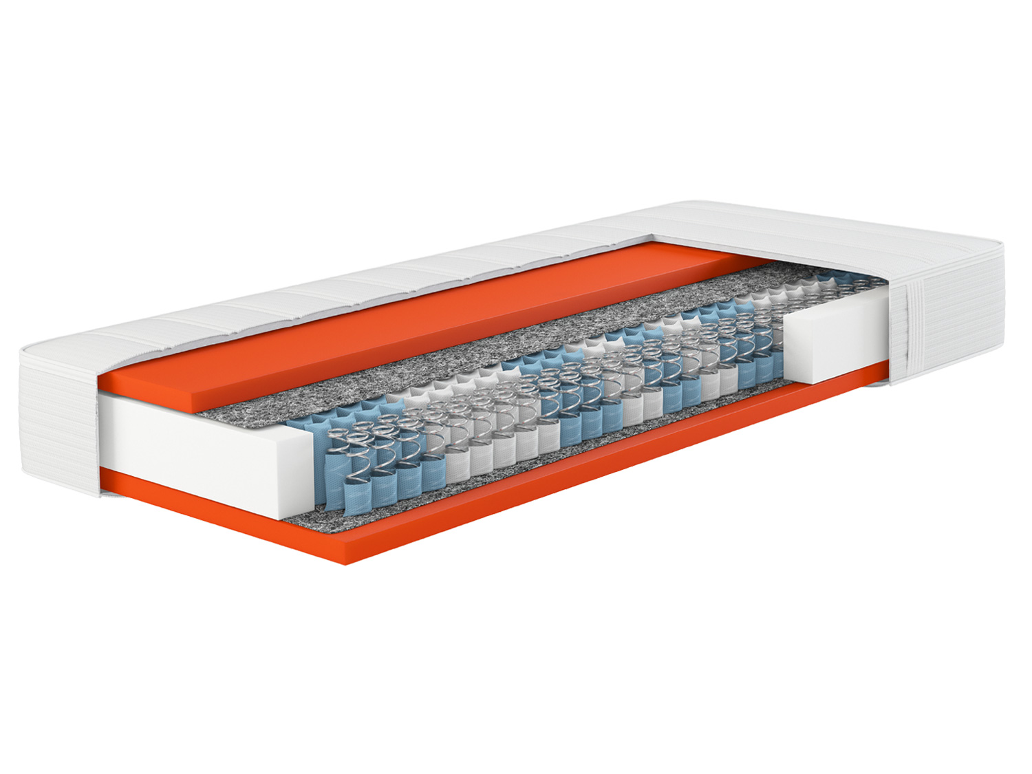 Hn8 Schlafsysteme Materac sprężynowy 7-strefowy Dynamic TFK (H3, 90 x 190)