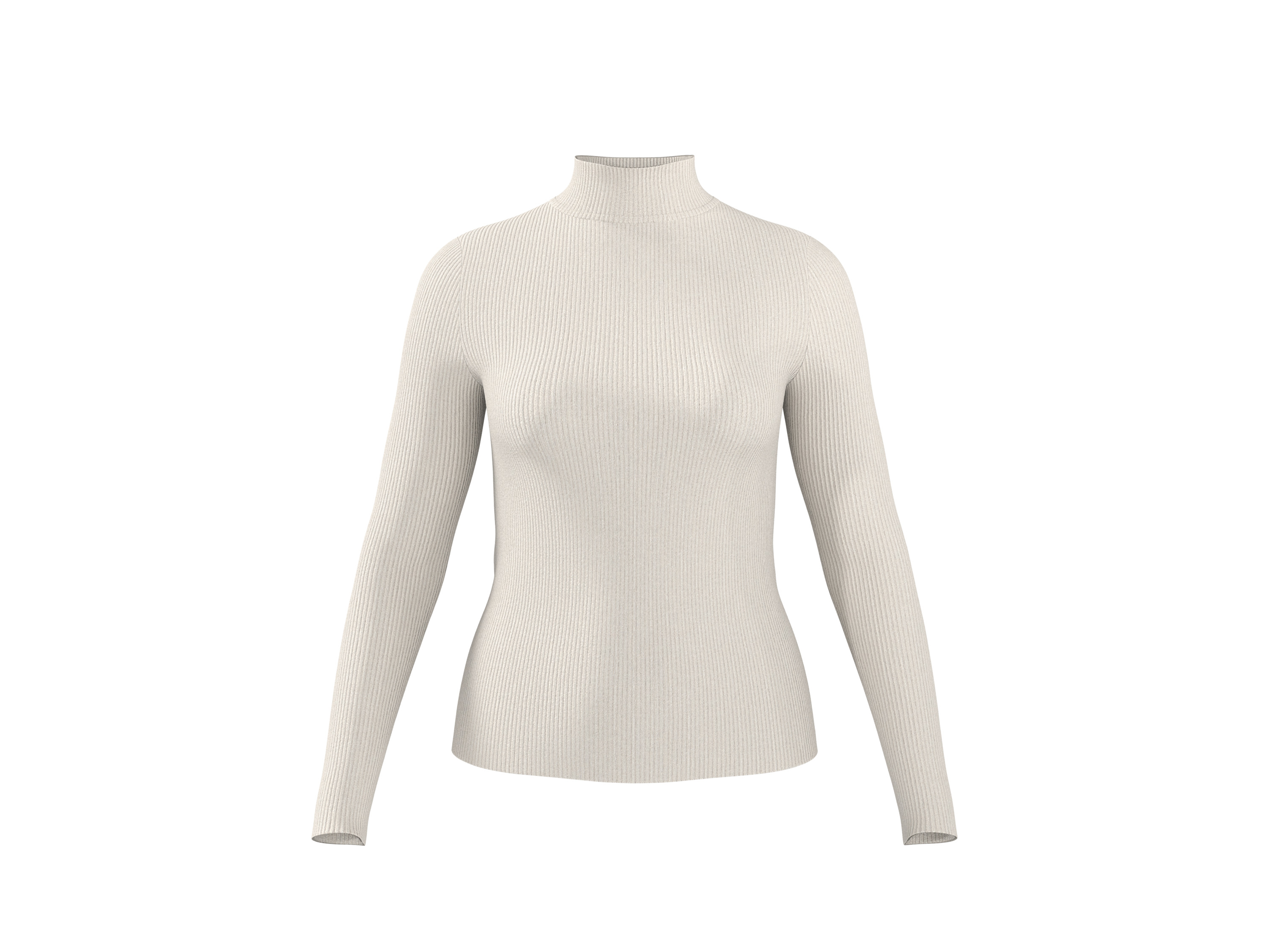 ESMARA® Sweter z cienkiej dzianiny damski (biała, XS (32/34))