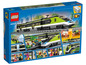 Zestaw LEGO City z zielonym pociągiem dużych prędkości, sterowanym przez aplikację