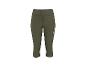 Damskie legginsy capri khaki ze sznurkiem i kieszenią na zamek.