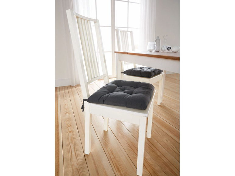 Pełny ekran: LIVARNO home Poduszki na krzesło 40 x 40 cm, 2 sztuki - zdjęcie 11