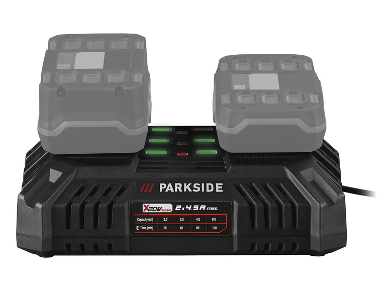 Pełny ekran: PARKSIDE PERFORMANCE® Zestaw Akumulatorowa piła szablasta 40 V z 2 akumulatorami Smart 20 V, 4 Ah, z Bluetooth® i podwójną ładowarką - zdjęcie 8
