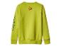 Zielona bluza Grinch z czerwonym reniferem na plecach.