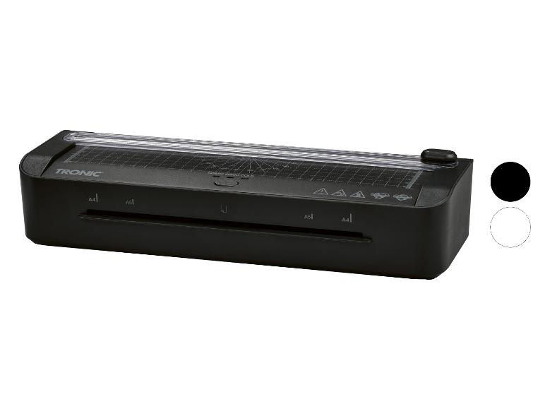 Laminator i gilotyna do papieru Tronic w kolorze czarnym