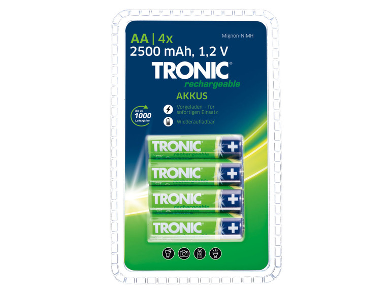 Pełny ekran: TRONIC® Baterie Ready 2 Use, 4 sztuki - zdjęcie 2