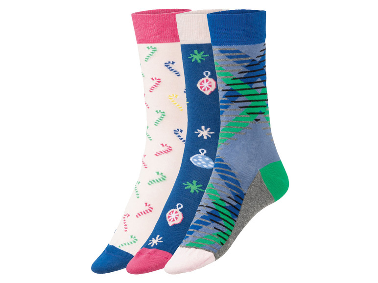 Pełny ekran: Fun Socks Skarpety świąteczne z bawełną damskie / męskie, 3 pary - zdjęcie 6