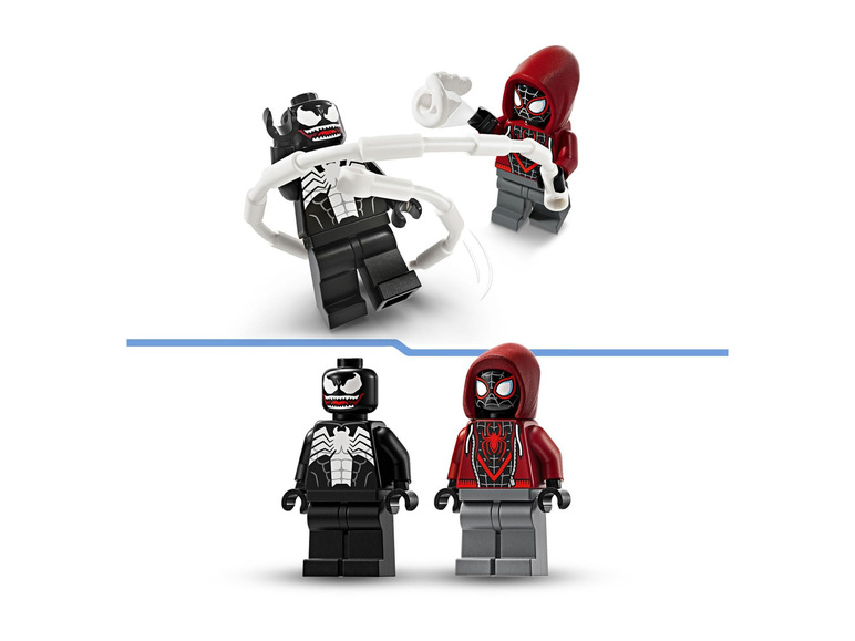 Figurki LEGO Spider-Mana i Venomma.