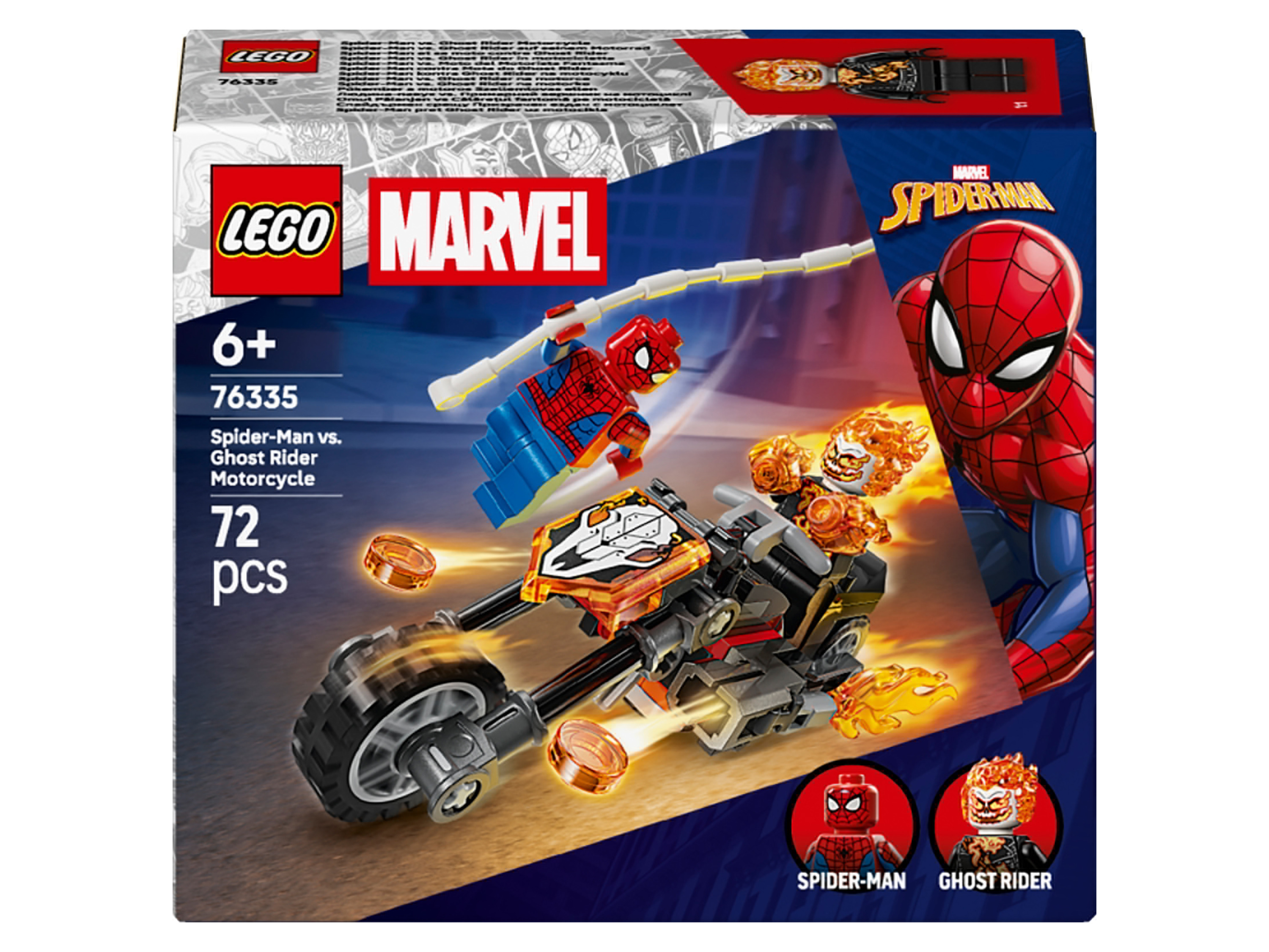 LEGO® MARVEL SUPER HEROES 76335 Spider-Man kontra Ghost Rider na motocyklu