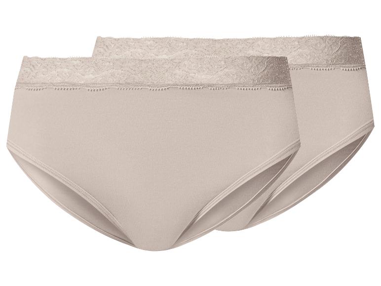 Figi bikini damskie z koronką, 2 pary