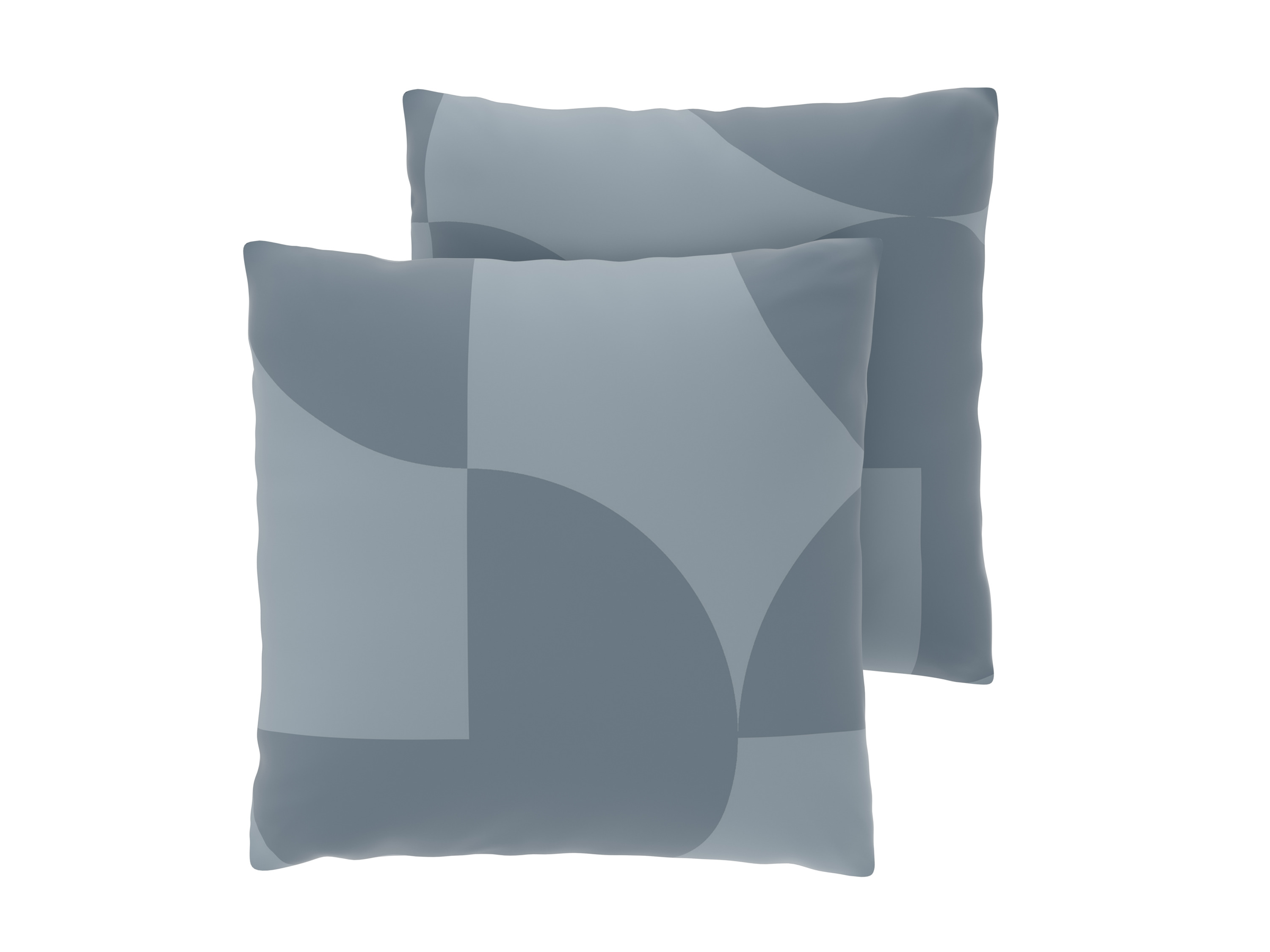 LIVARNO® Komplet 2 poszewek na poduszki z bawełny renforcé, 40 x 40 cm (Antracytowy)