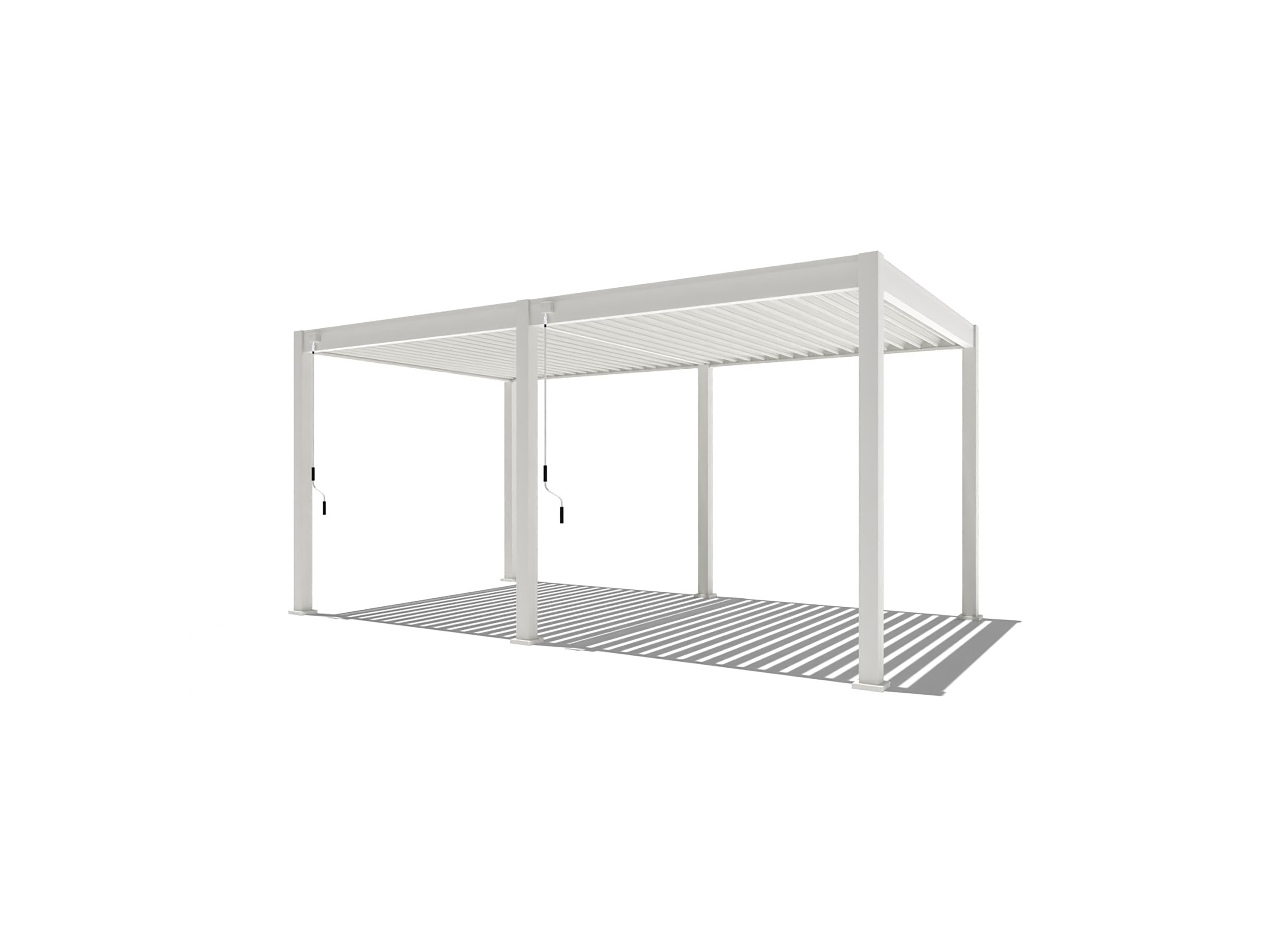 PERGOLINE Zadaszenie tarasowe Trumpf (biała, 3 x 5,3 m)