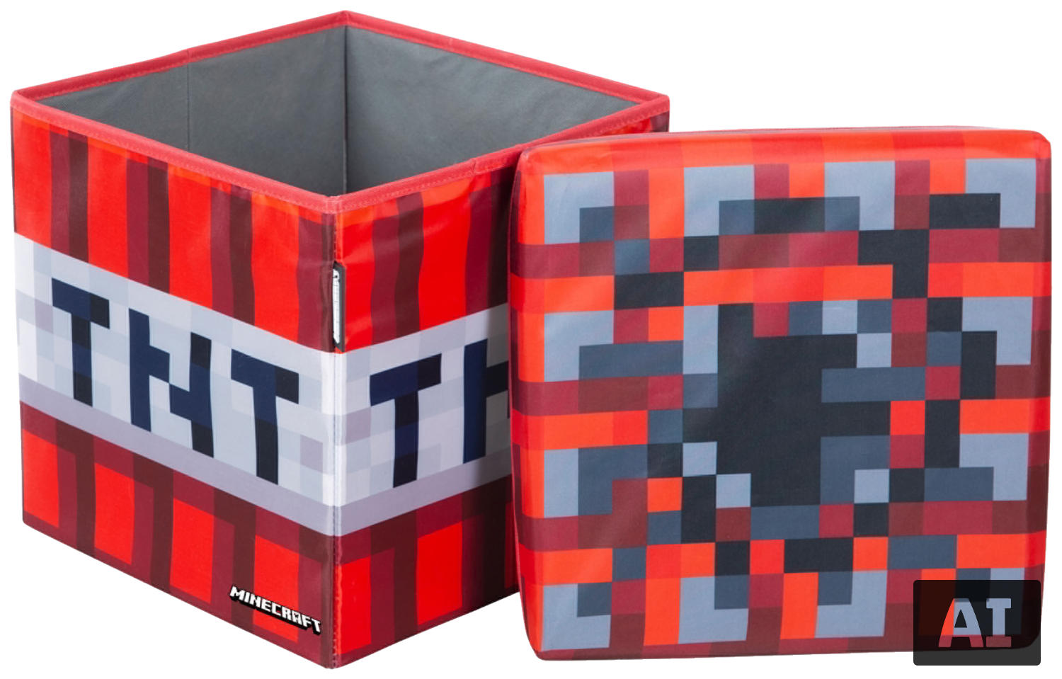 Pufa i skrzynia do przechowywania Minecraft TNT