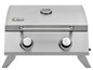Grill gazowy Tepro z dwoma palnikami i wbudowanym termometrem.