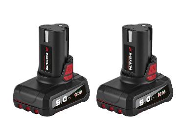 PARKSIDE PERFORMANCE® Zestaw 2 akumulatorów 12 V / 5 Ah, PAPK 12 5.0 B2, z funkcją Cell Balancing