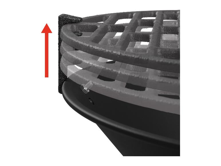 Grill żeliwny beczułka na węgiel drzewny, Ø 35 cm