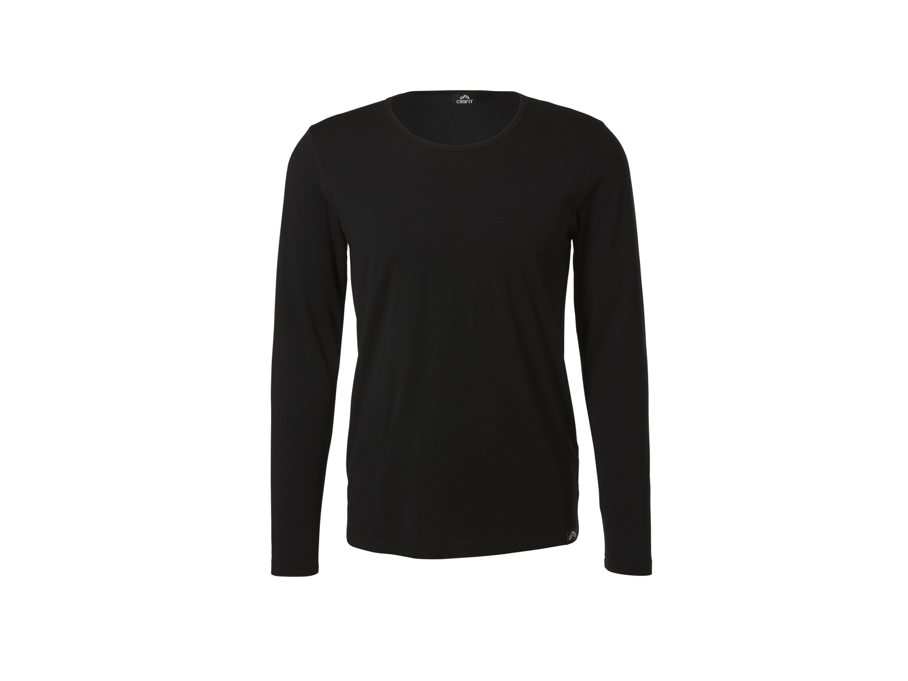 CRIVIT Podkoszulek funkcyjny z wełną merino (XL(56/58) Mężczyźni, Czarny)