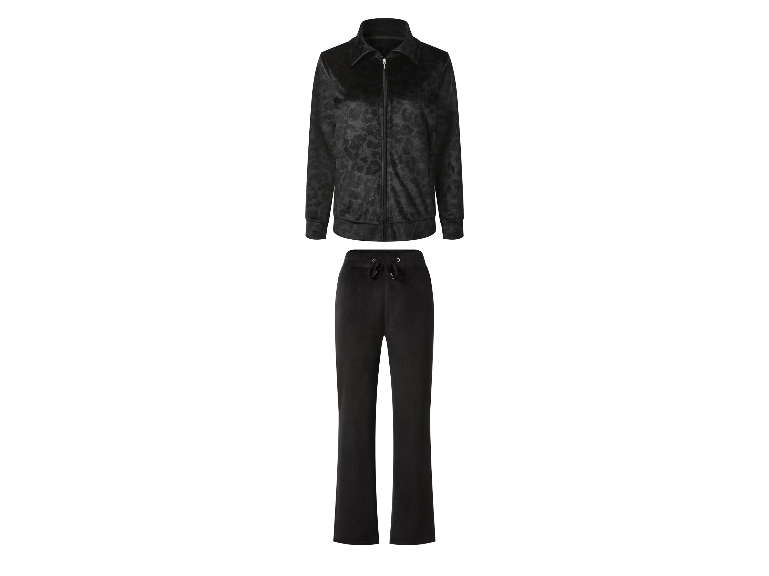 esmara® Dres welurowy damski (Czarny, M (40/42))