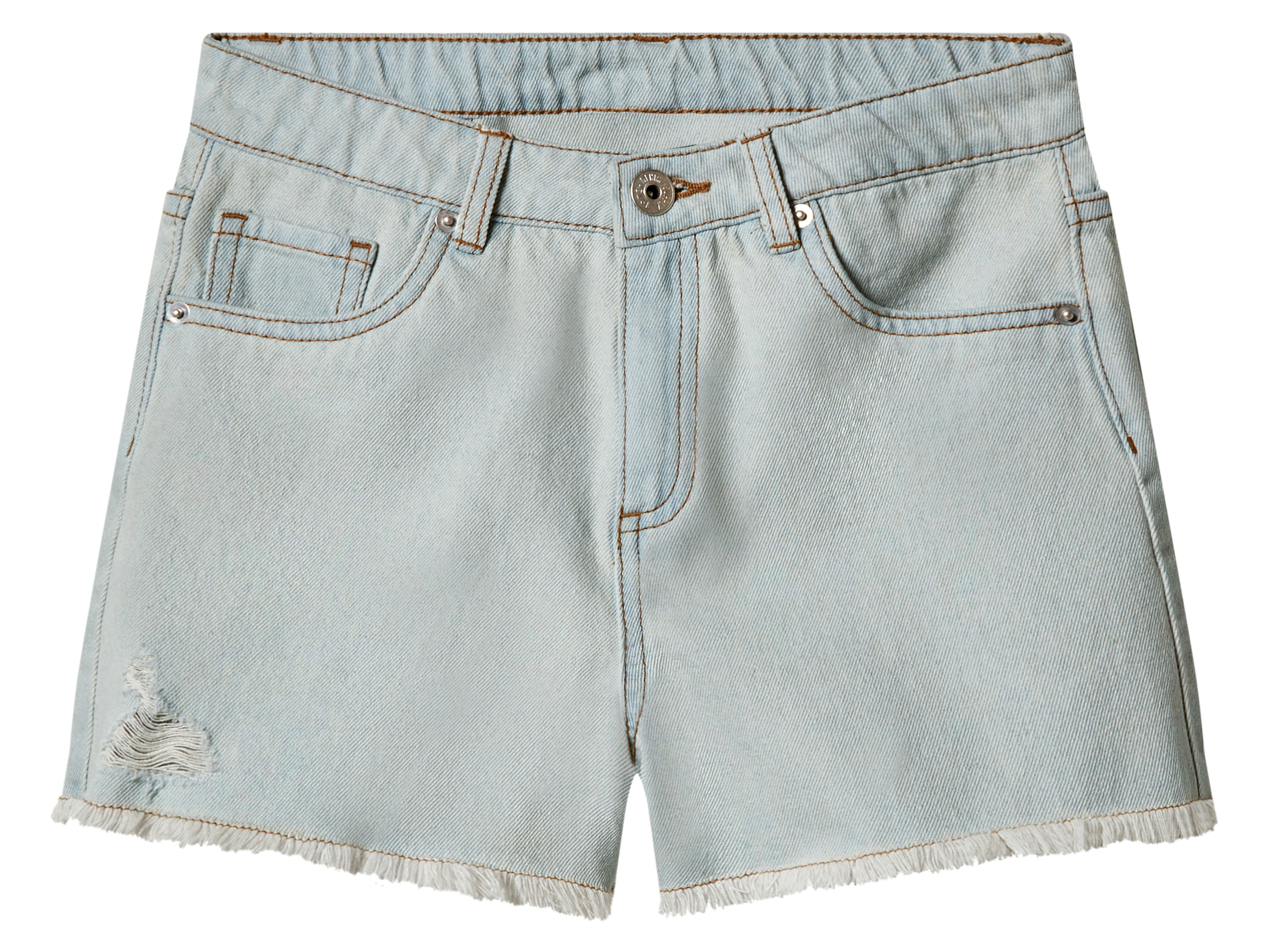 Esmara Kids Szorty jeansowe dziewczęce z bawełny 