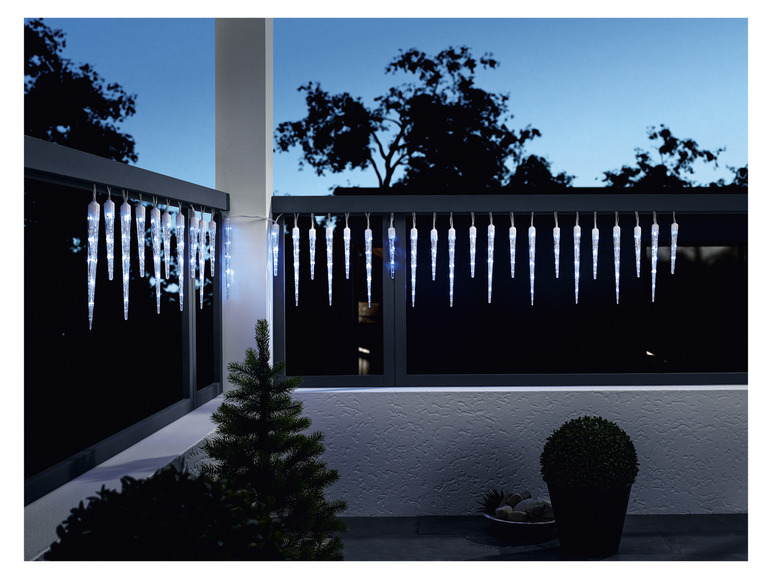 Pełny ekran: LIVARNO home Girlanda świetlna 128 LED, sople lodu - zdjęcie 8