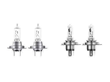 OSRAM Zestaw 2 żarówek halogenowych do reflektorów samochodowych H7 / H4