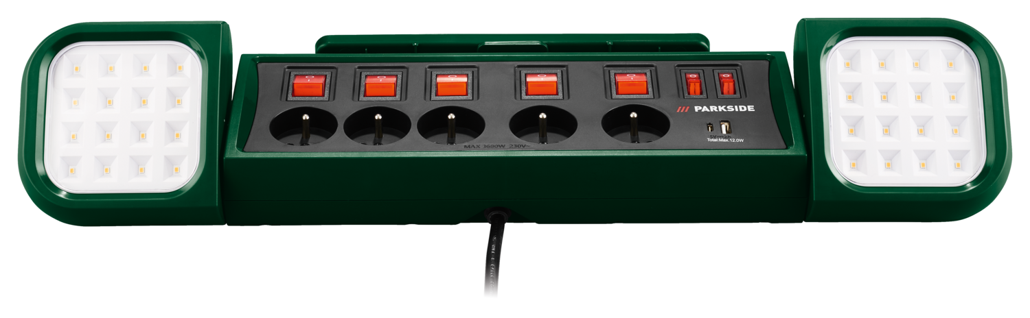 PARKSIDE® Lampa warsztatowa LED z listwą zasilającą PASD 3680 A1