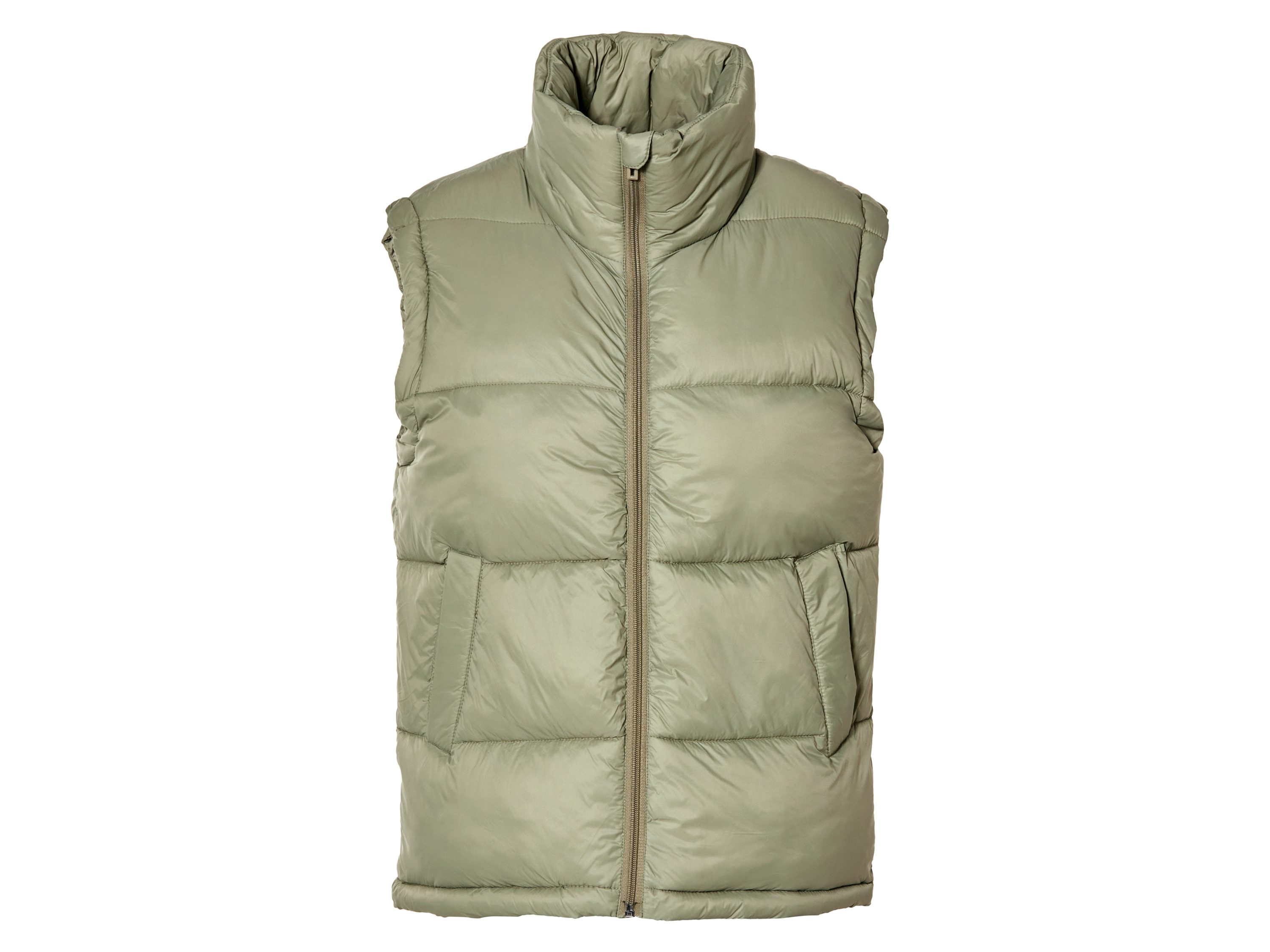 esmara® Kamizelka pikowana damska  (Khaki, L(44/46))