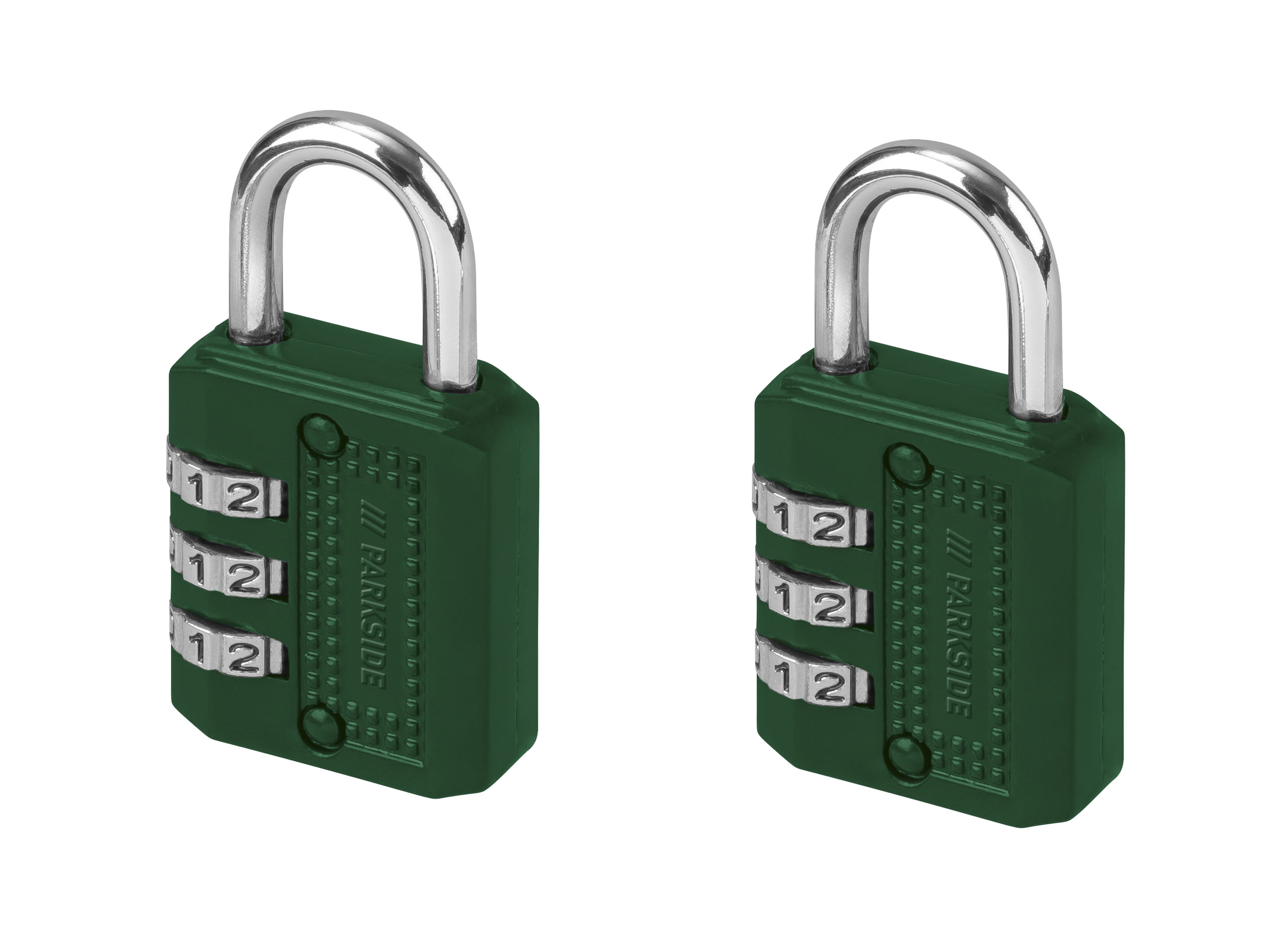 PARKSIDE® Kłódki / Kłódki szyfrowe / Kłódka zewnętrzna / Kłódka z linką stalową (Zestaw zamków szyfrowych 2 szt)