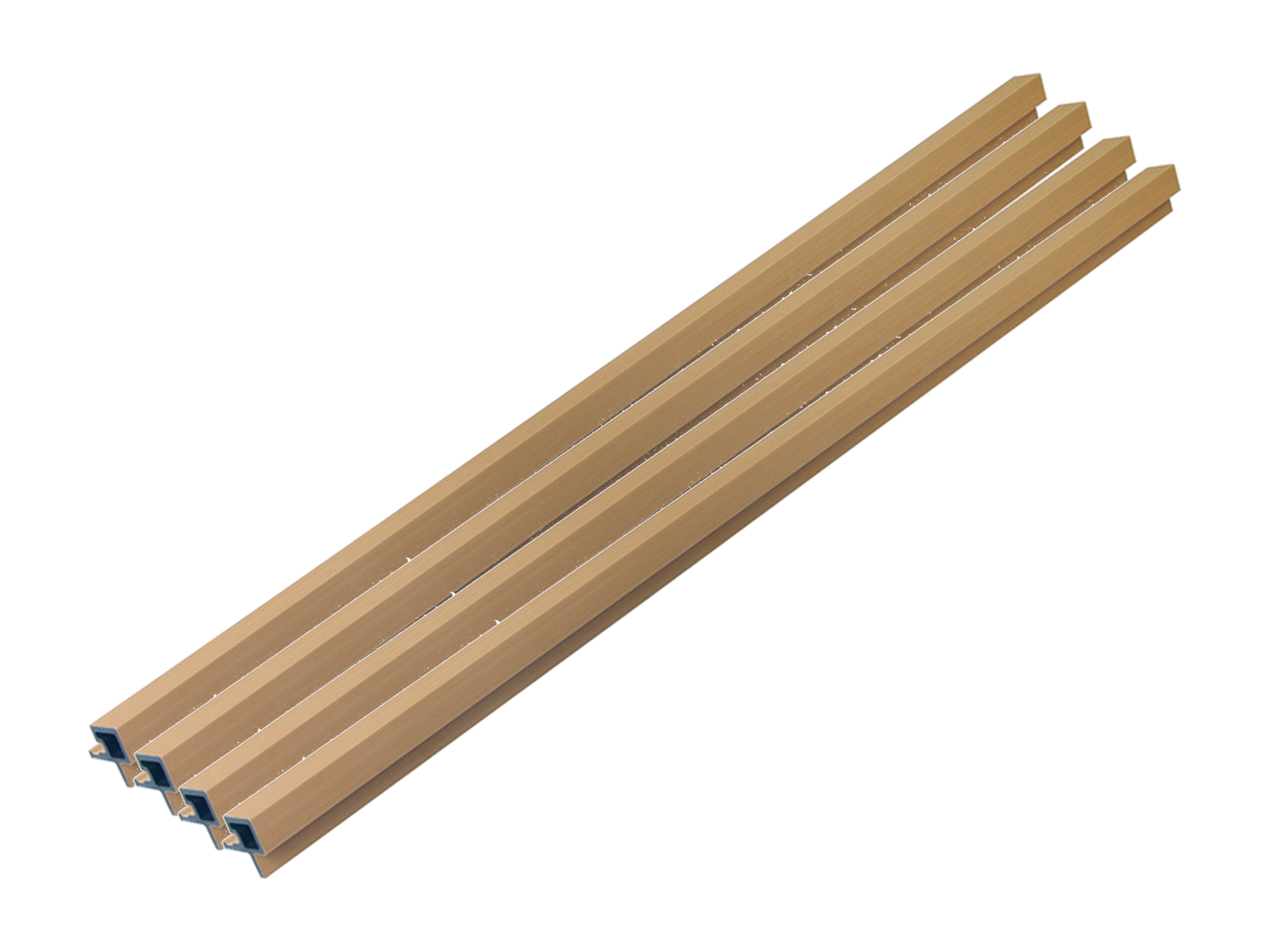 HOME DELUXE Profil narożny WPC »SANO«, do deski elewacyjnej "DUVAR" (4 sztuki, teak)