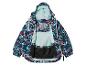 Kurtka dziecięca z kapturem, w kwiatowy wzór.