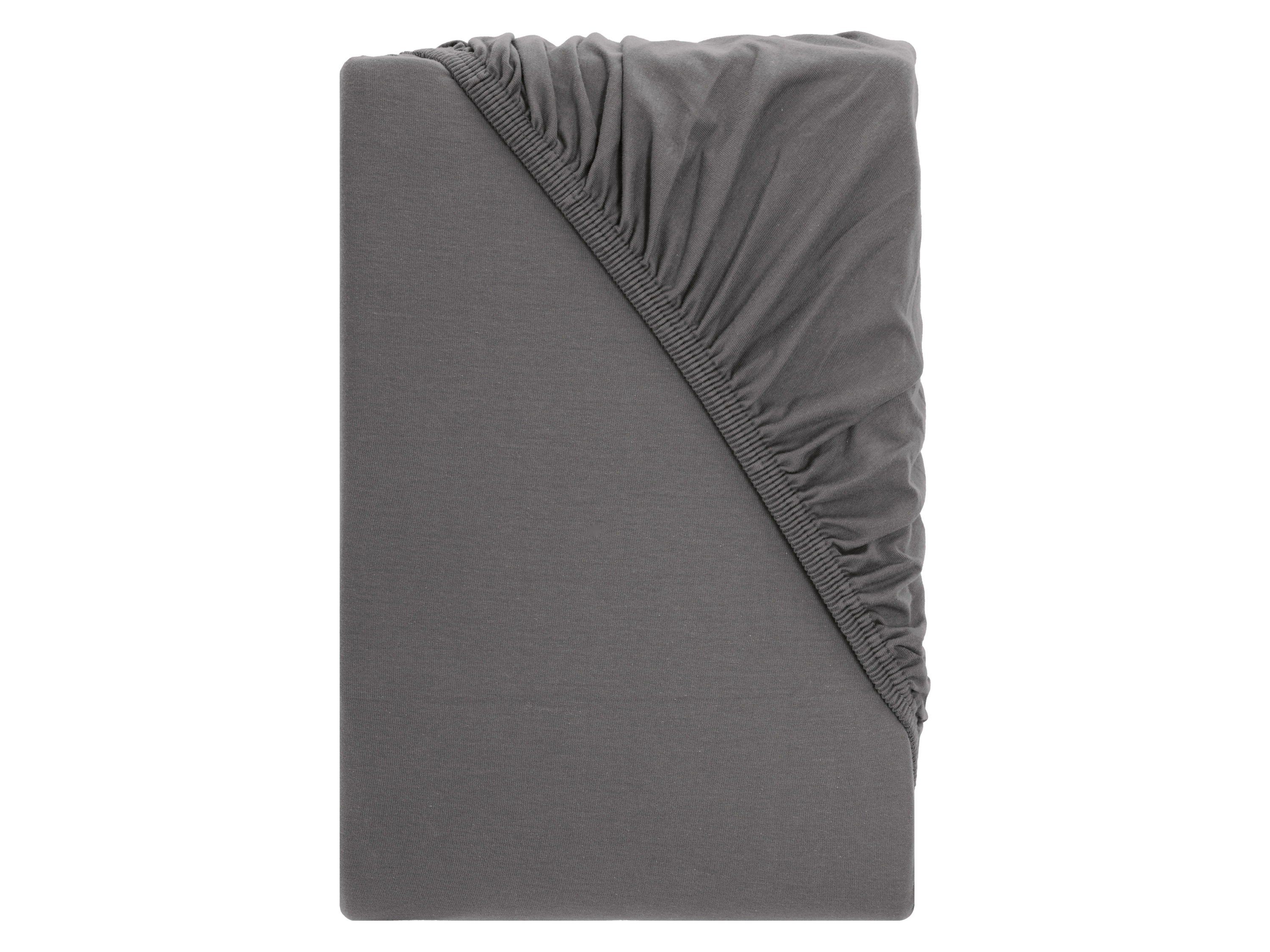 LIVARNO® Prześcieradło z dżerseju z gumką na materac typu boxspring, 90-100 x 200 cm (Szary)