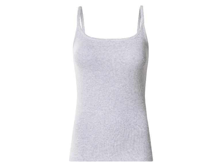Damski jasnoszary top w prążki