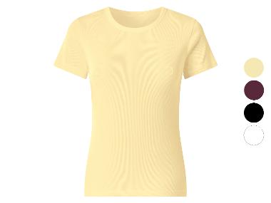 ESMARA® T-shirt prążkowany damski