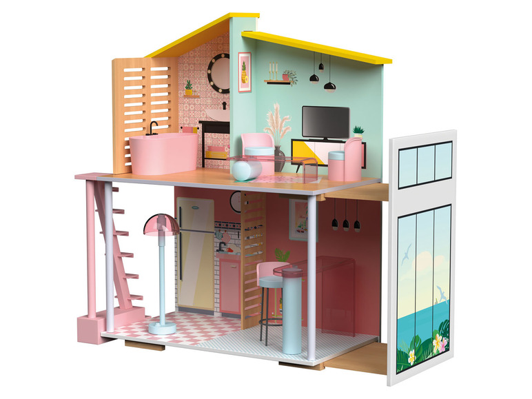 Pełny ekran: Playtive Drewniany domek dla lalek Fashion Doll - zdjęcie 1