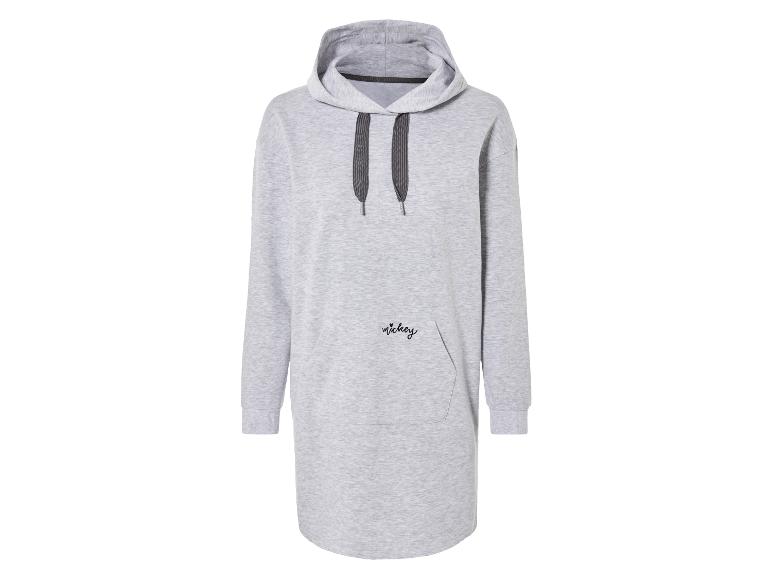 Szara sukienka-bluza z nadrukiem Myszki Miki.