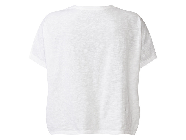 Pełny ekran: T-shirt damski z bawełny, luźny krój - zdjęcie 8