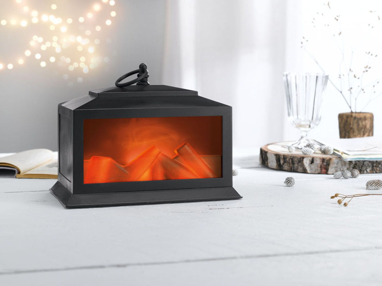 Pełny ekran: MELINERA® Latarnia LED imitująca płomień kominka Moc całkowita: 0,22 W, 1 sztuka - zdjęcie 4