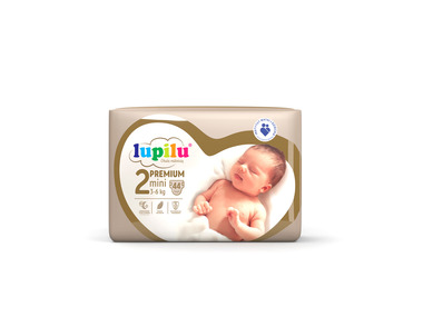 LUPILU® Pieluchy PREMIUM 2 Mini (3-6 kg), 44 sztuki