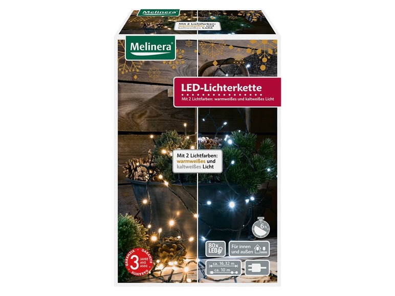 Pełny ekran: MELINERA® Łańcuch świetlny 80 diod LED - zdjęcie 1
